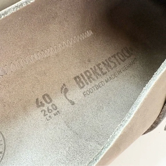 Birkenstock Buckley Suede Slip On Clogs Shoes - Picture 7 of 8